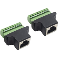 RJ45 Breakout 8P8C Buchse auf 8-Pin Schraubklemmen-Anschluss