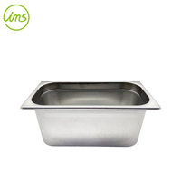 IMS 1/3 Größe Silber Edelstahl Gastronorm Buffet-Server Warmhaltebehälter 6-5/8 Quart Fassungsvermögen Maßgefertigt für Restaurants