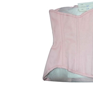 Corsé de entrenamiento de cintura de torpedo con curvas extremas de algodón rosa debajo del busto fabricante de Pakistán - Product Image 3