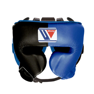 Top qualité en cuir véritable bleu et noir couleur gagnant boxe sparring gants de boxe tête garde aine garde MS-SP-2720 - Product Image 6