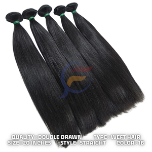 Extensions de cheveux lisses à double trame de luxe, cheveux vierges, cuticules alignées, cheveux Remy, vente en gros, 100% cheveux humains, cheveux indonésiens - Product Image 5