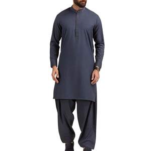 Shalwar Kameez blanc brillant pour homme, costume traditionnel pakistanais, tissu de haute qualité, ensemble Kurta Pajama de créateur pour homme - Product Image 6