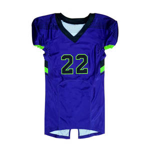 2025 vente en gros de maillots de Football américain pour hommes pas cher Sublimation toutes les équipes de Football ensembles uniformes avec manches courtes - Product Image 3