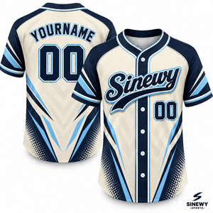 Camiseta de Béisbol Personalizada Sinewy, Unisex, Tallas Grandes para Adultos, Manga Corta, Impresión Sublimada, Poliéster que Absorbe la Humedad, Ropa Deportiva para Equipos - Product Image 1