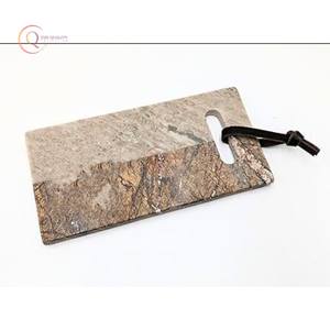 Tabla de cortar y cortar de cocina de mármol de nueva colección con mármol de sombra marrón y tabla de carnicero Natural para cocina y hogar - Product Image 1