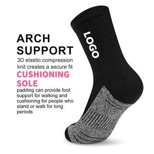 Custom <b>Black</b> Crew Sport <b>Socks</b> With Logo Heat Transfer Printing Breathable Knitted Men's Athletic <b>Socks</b> Summer Use - Product Image 3