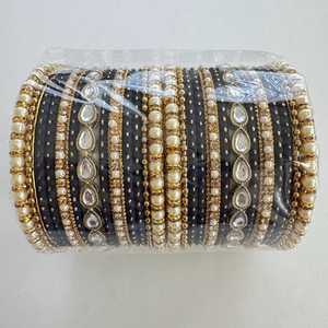 Ensembles Chudiyan de verre en tissu de velours personnalisés Style élégant Dernière fête Eid & Party Wear Bangle Churian pour les femmes - Product Image 3