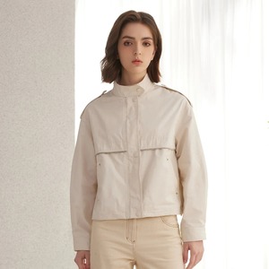 Veste d'hiver à manches longues coupe-vent en cuir véritable pour hommes - Product Image 5