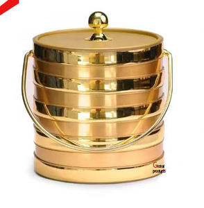 top quality golden finished <b>metal</b> stainless steel wine cooler for hotel restaurant and bar - Product Image 1