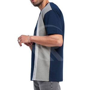 ROMAAN INDUSTRIES T-shirt d'été personnalisé avec logo imprimé pour homme, 100 % coton, coupe ample et respirante, écologique - Product Image 3