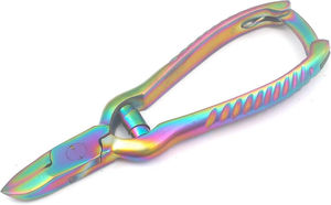 Coupe-ongles multi-arc-en-ciel robuste pour ongles épais, manucure et pédicure, double barillet à ressort par SurgiRight - Product Image 4