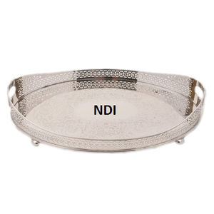 Bandeja de Metal con acabado negro para servir, forma personalizada, bandeja para servir dulces o alimentos, decoración de vajilla, bandeja de Metal para servir - Product Image 3