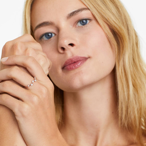 Anillo de banda de hoja abierta de inspiración vintage para mujer, diamantes cultivados en laboratorio, de 10K joyería de oro, aspecto de moda de boda de lujo botánico - Product Image 3