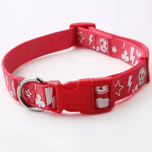 Best Quality Handmade Silk Screen Print Dog <b>Collar</b> With Breakaway Buckle Design Custom Printed Badges for Free Dog <b>Collar</b> - Product Image 4