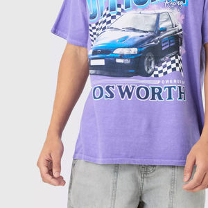 เสื้อยืดคอตตอนโอเวอร์ไซส์ 280 GSM สกรีนโลโก้ตามสั่ง สำหรับผู้ชาย เสื้อสตรีทแวร์เนื้อหนา ระบายอากาศได้ดี พรีเมียม สวมใส่สบาย เหมาะกับฤดูร้อน คอกลม - Product Image 3