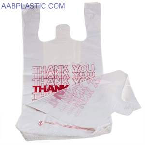 เสื้อยืดถุงพลาสติก HDPE พิมพ์ลายเองขอบคุณ - Product Image 3