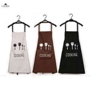 Tablier de cuisine personnalisé en coton, lavable et durable, avec logo et poche, vente en gros en usine, OEM - Product Image 1
