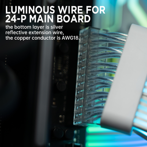 ATX 24pin ARGB 오라 싱크 5V 3 핀 RGB PSU 연장 케이블 GPU 8 핀 커넥터 케이블 재고 있음 5V 3Pin RGB PSU 연장 케이블 - Product Image 5