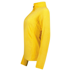 Chaqueta de lana de invierno con cremallera de cuarto de moda para mujer, chaqueta de cuello alto transpirable de peso pesado con logotipo personalizado - Product Image 4