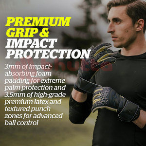 Novedades Guantes de portero de cuero profesional Dedo completo Impermeable Unisex - Product Image 5