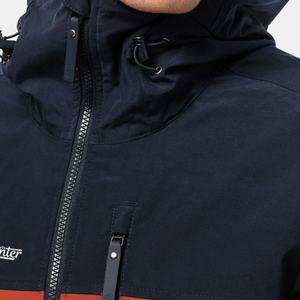 Chaqueta de exterior para hombre, cortavientos con logotipo personalizado, informal, transpirable, de manga larga, con cuello, con capucha, chaqueta deportiva para senderismo - Product Image 4