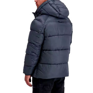 Custom Factory Oversize Coated Breathable Outdoor Unisex Puffer Jacket <b>Waterproof</b> Windproof Hooded Winter Warm Wear OEM Front - Product Image 6