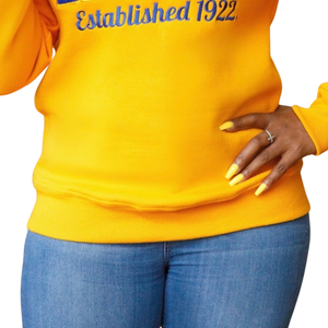 SGRho Legacy Chenille Sweat Doux Premium Coton Ras Du Cou Broderie Sigma Gamma Rho Grec Sororité Femmes Mode - Product Image 5