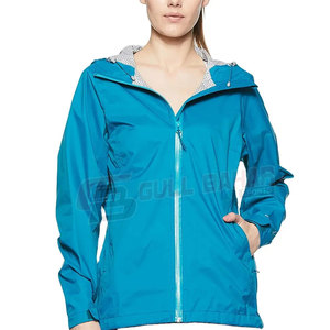 <b>Women's</b> <b>Windbreaker</b> <b>Jacket</b> with Zipper Closure and Breathable Windproof Design Finished with Nylon Lining - Product Image 1