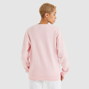 Factory Price Light <b>Pink</b> Ribbed Neckline <b>Women's</b> Sweatshirt Ribbed Cuffs Waistband <b>Women</b> Sweatshirt & Workout <b>Hoodies</b> <b>For</b> <b>Women</b> - Product Image 2