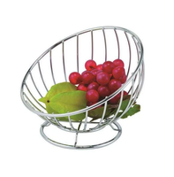 Bol à fruits en métal et panier en fil métallique de stockage d'affichage de légumes pour l'artisanat prix de gros