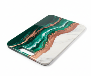 Tabla de Cortar Moderna de Alta Calidad de Mármol y Resina, Tabla de Cortar de Resina de Piedra Natural de Diseño para Cocina, Alimentos, Queso y Pan - Product Image 2