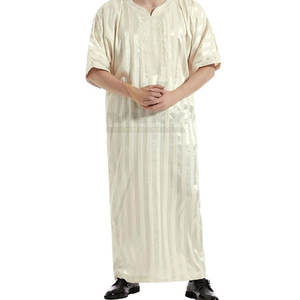 Venta al por mayor Thobe vestido musulmán recién llegado de talla grande Kaftan musulmán Thobe para hombres hecho en Pakistán - Product Image 1