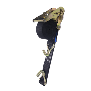 Dây đeo hàng hóa polyester màu đen với tay cầm chống trượt bền 25mm móc đôi và thiết kế Ratchet dài 3m để bảo vệ hàng hóa - Product Image 3