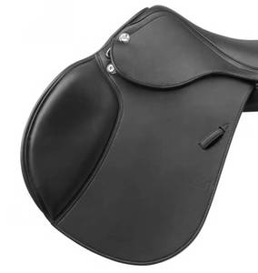 Selle de saut anglaise en cuir noir de haute qualité selles de course de chevaux faites à la main prix de gros de vente chaude de l'Inde - Product Image 3