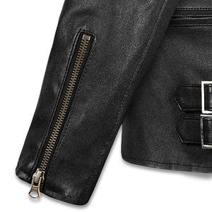 Meilleure vente Veste de motard en cuir de vachette originale pour homme Veste d'hiver en cuir de haute qualité à impression personnalisée pour hommes - Product Image 3