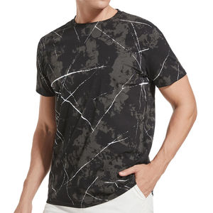 Camisetas de Verano al por Mayor 100% Algodón, Logotipo Personalizado Impreso, Patrón Sólido, Mangas Cortas, Alta Calidad, Secado Rápido, Transpirables, Nuevas para Hombre - Product Image 1