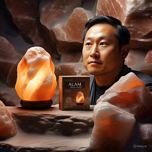 Juego de Lámparas de Sal del Himalaya Naturales Protegidas por GMP, Ecológicas, Hechas a Mano, con Cable Eléctrico, Bombilla, Cruz Feng Shui, Varios Tamaños, para el Hogar - Product Image 5