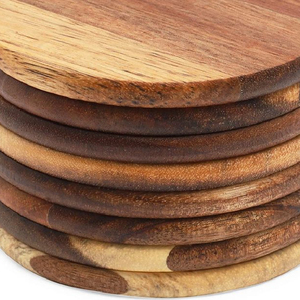 Posavasos de madera impermeable duradero personalizado de alta calidad, artículo decorativo de mesa de estilo rural, precio razonable para la India - Product Image 2