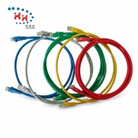 Cavo Patch Ethernet Cat6 UTP Multicolore 26AWG in Rame Solido RJ45 PVC, Lunghezza Personalizzabile per Test di Canali