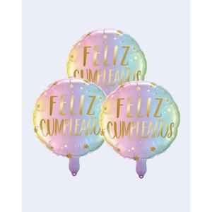 Globos de Fiesta con Diseño de Feliz Cumpleaños, 24 cm, Paquete de 12 Unidades - Product Image 4