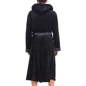 100% longues fibres coton éponge tissu peignoir confortable respirant classique luxe Robes pour hommes femmes grande taille thermique - Product Image 5