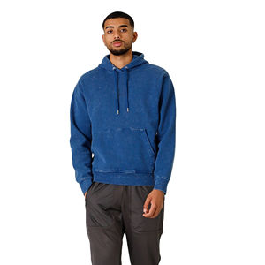 Sweat à capuche personnalisé avec impression numérique, hiver, coupe oversize, épais, 100% coton, molleton uni, effet délavé à l'acide - Product Image 5