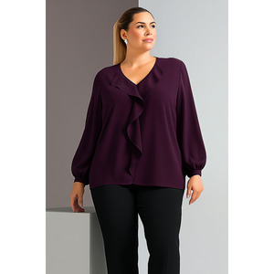 Camicetta in crêpe Jessica taglie forti, 44-46 - Product Image 2