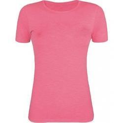 Camiseta de manga corta con logotipo personalizado para mujer, Camiseta deportiva transpirable suelta para correr, Color sólido, venta al por mayor - Product Image 6