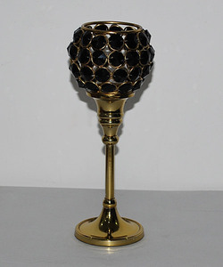 Soportes votivos de luz de té de cristal de alta calidad de tamaño personalizado diseño americano chapado en oro decorativo de Navidad último estilo - Product Image 6