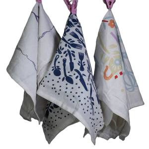 Torchon de cuisine imprimé 100% coton avec logo personnalisé-Cadeau promotionnel durable et hypoallergénique à motif de couleur unie - Product Image 1