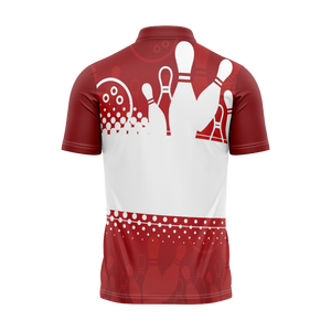 เสื้อทีมโบว์ลิ่งที่ทนทานและน้ำหนักเบาทำจากโพลีเอสเตอร์กันความชื้นและมีการพิมพ์ชื่อแบบกำหนดเองได้ - Product Image 4