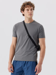 T-shirt streetwear sur mesure pour homme, grande taille, col rond, décontracté, en nylon et élasthanne, respirant, manches courtes - Product Image 4