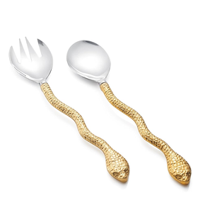 ช้อนทองเหลืองด้ามใบไม้สำหรับบ้านและร้านอาหาร - Product Image 5