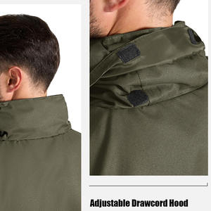 Impresión personalizada transpirable al por mayor trajes de lluvia para los hombres al aire libre impermeable con capucha cuello traje de lluvia para los hombres - Product Image 4